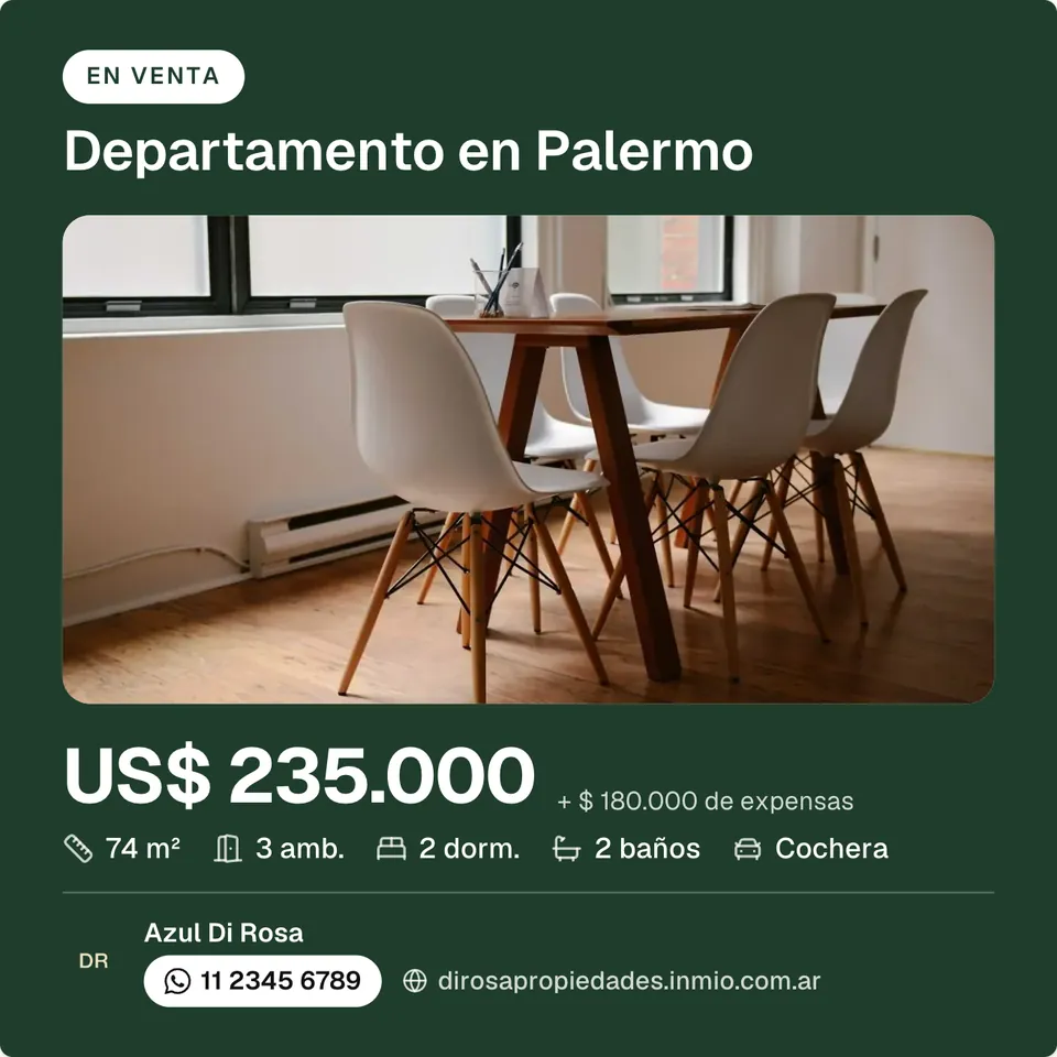 Post con el diseño Bloque de color